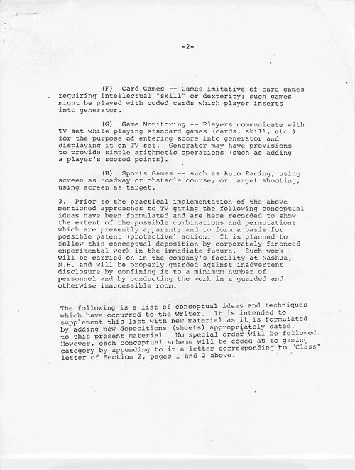 Ralph Baer, The Father of the Video Game - Original Video Game concept - Typed